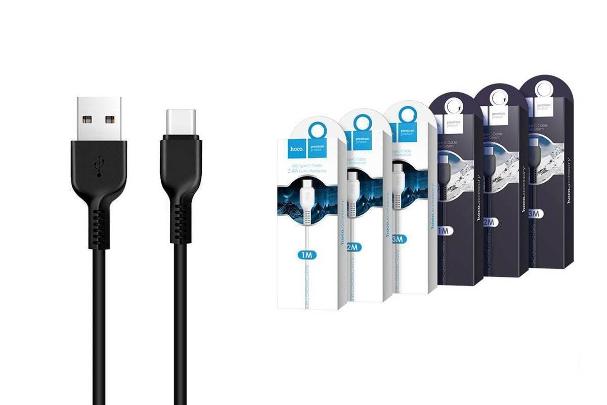 USB кабель Type-C Hoco Premium Product X20 USB кабель Type-C Hoco Premium Product X20 Черный — изображение 1