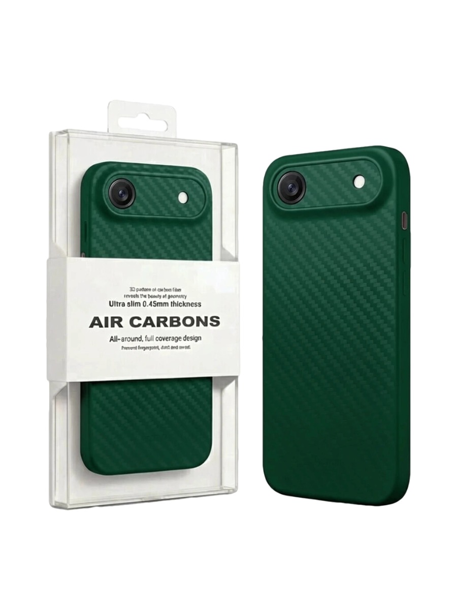 Ультратонкий чехол для iPhone 17 Air KZDOO Air Carbon зеленый Ультратонкий чехол для iPhone 17 Air KZDOO Air Carbon зеленый — изображение 1