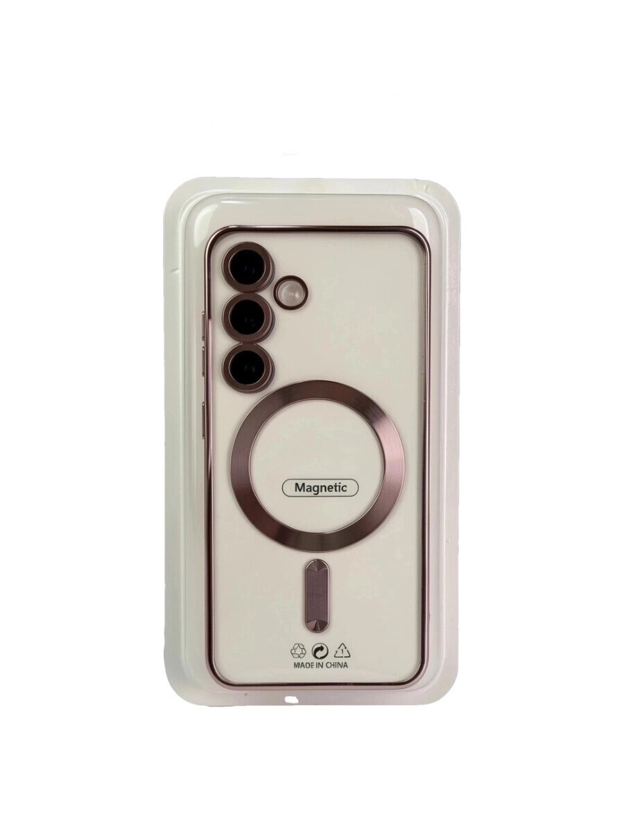 image-7c56b5b7-7d07-4f1f-b9ad-2f1018e8b212 Силиконовый чехол с окантовкой Magnetic Case MagSafe Samsung Galaxy A26 Rose Gold — изображение 1