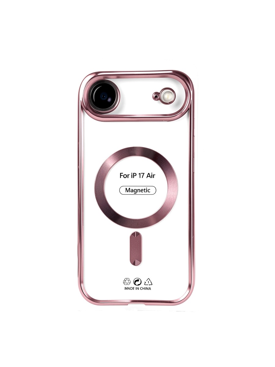 rose gold Силиконовый чехол с окантовкой Magnetic Case MagSafe (закрытая камера) iPhone 17 Air Rose Gold — изображение 1