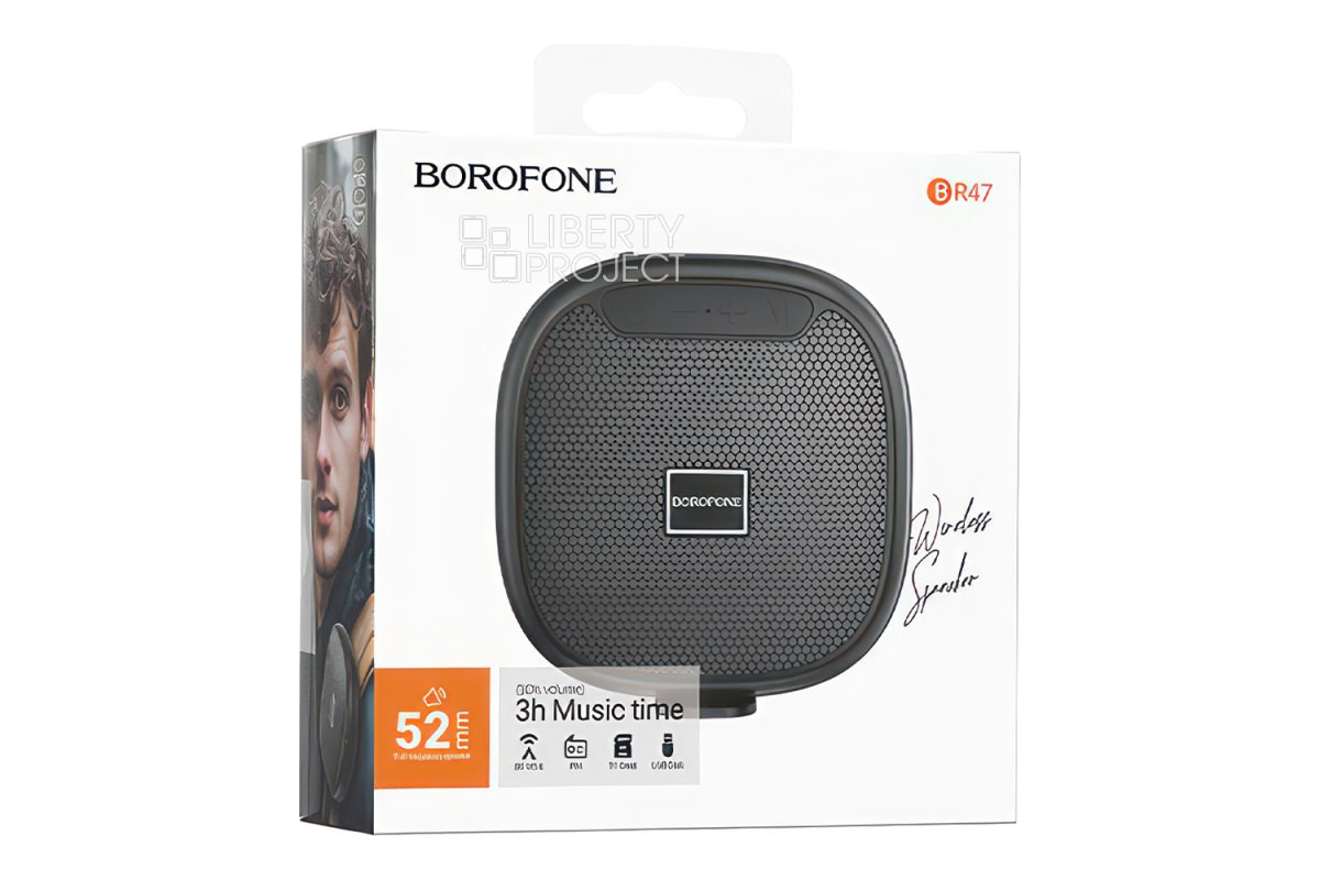 Bluetooth-колонка Borofone BR47 Черная Bluetooth-колонка Borofone BR47 Черная — изображение 1