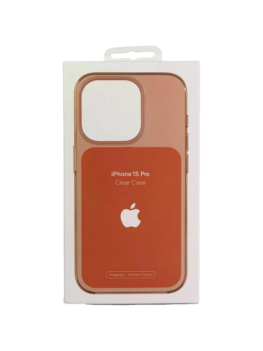 Чехол Clear Case MagSafe Camera Control iPhone 15 Pro Max оранжевый Чехол Clear Case MagSafe Camera Control iPhone 15 Pro Max оранжевый — изображение 1