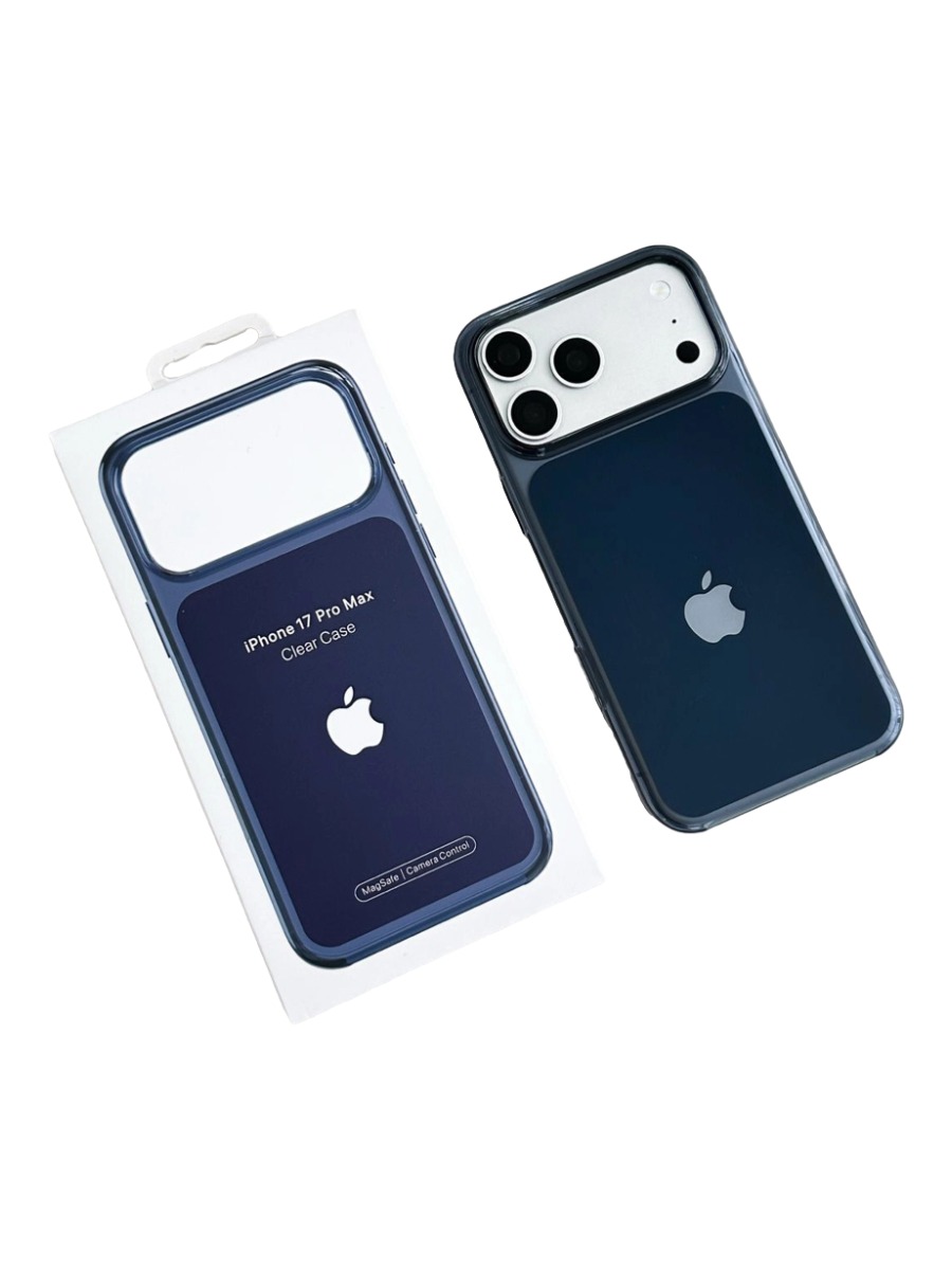 Чехол Clear Case MagSafe Camera Control iPhone 17 Pro:18 Pro:18 Pro синий Чехол Clear Case MagSafe Camera Control iPhone 17 Pro Max/18 Pro Max синий — изображение 1