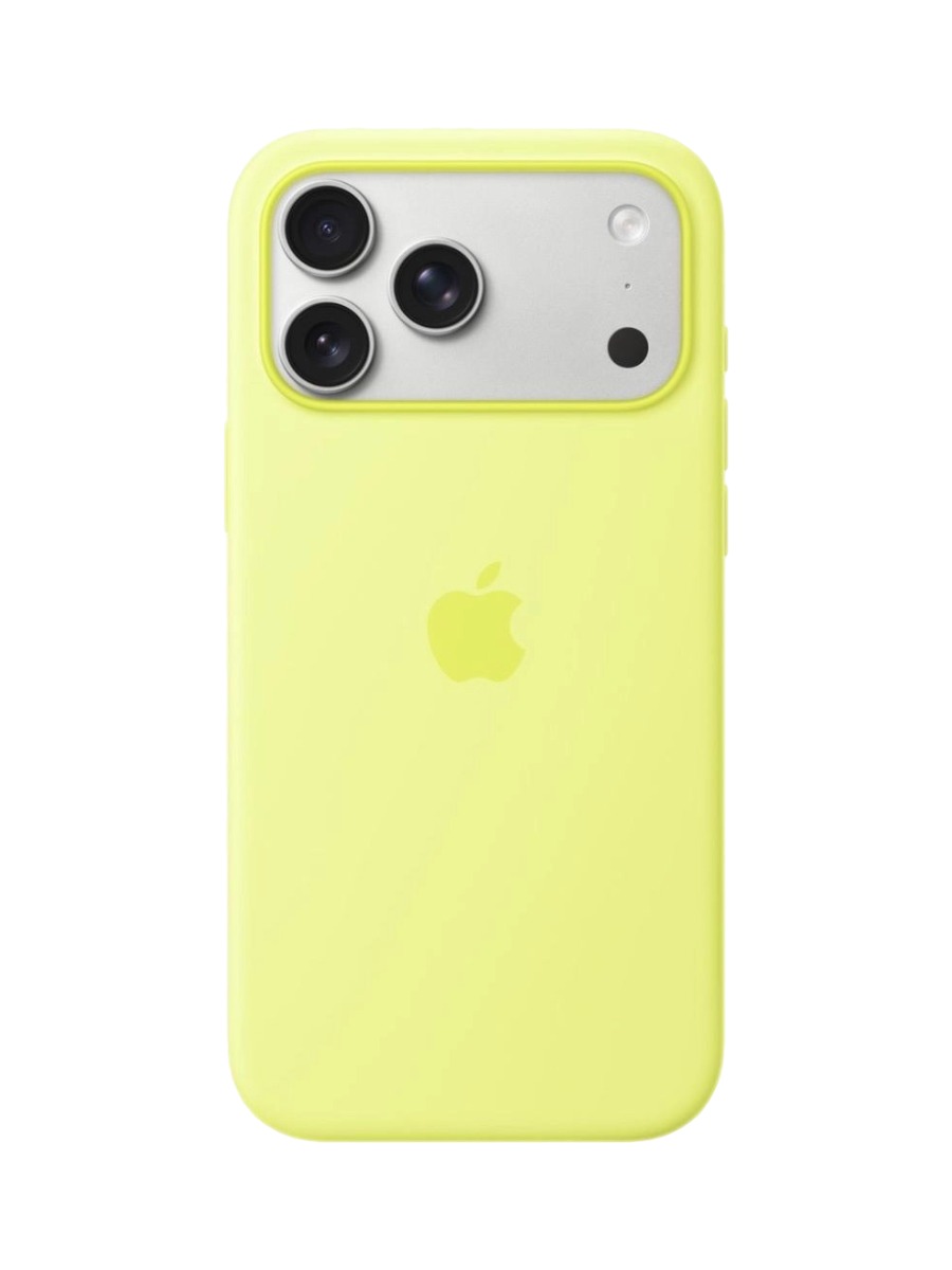 Чехол Silicone Case MagSafe iPhone 17 Pro:18 Pro:18 Pro Желтый (Neon Yellow) Чехол Silicone Case MagSafe iPhone 17 Pro Max/18 Pro Max Neon (Yellow) — изображение 1