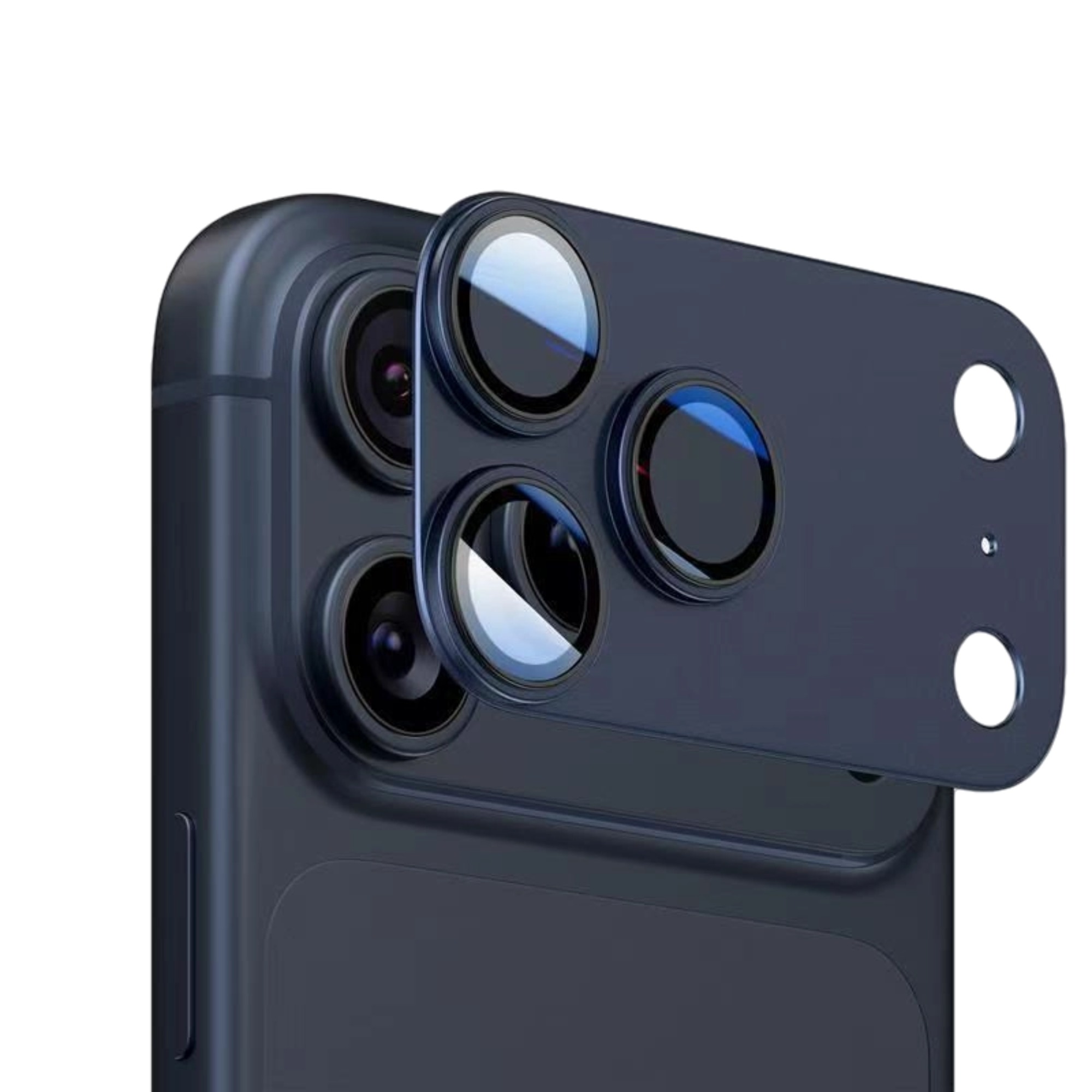 Металлическая защита блоков камеры iPhone 17 Pro Синяя Металлическая защита блоков камеры iPhone 17 Pro Синяя — изображение 1