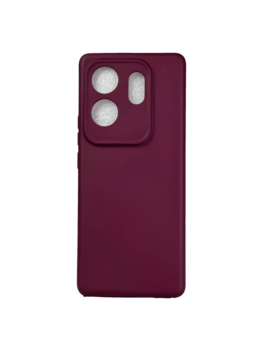 Плотный силиконовый чехол Soft-touch для Infinix Zero 30 4G бордовый Плотный силиконовый чехол Soft-touch для Infinix Zero 30 4G бордовый — изображение 1