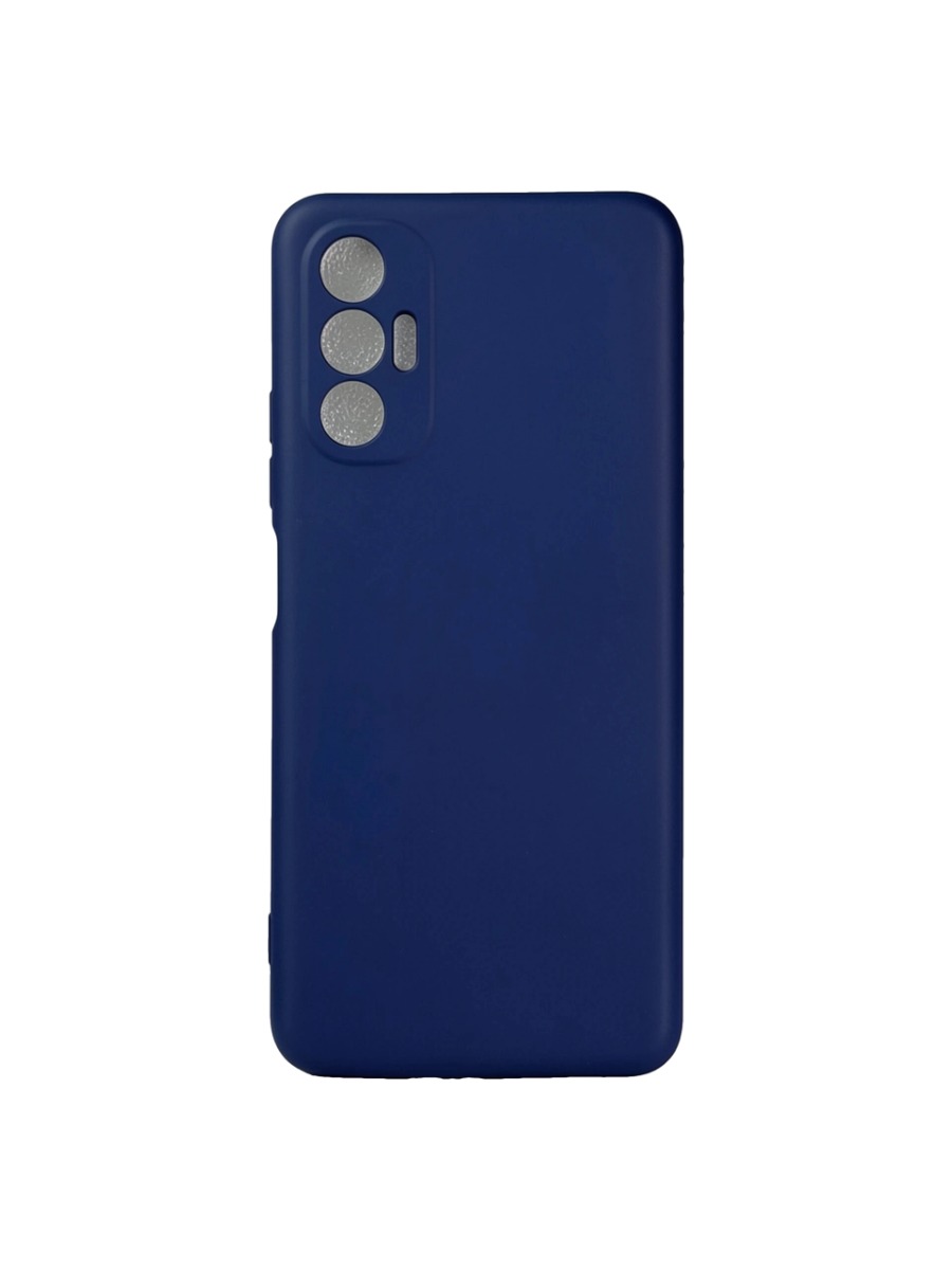 Плотный силиконовый чехол Soft-touch для Tecno Pova 3 синий Плотный силиконовый чехол Soft-touch для Tecno Pova 3 синий — изображение 1