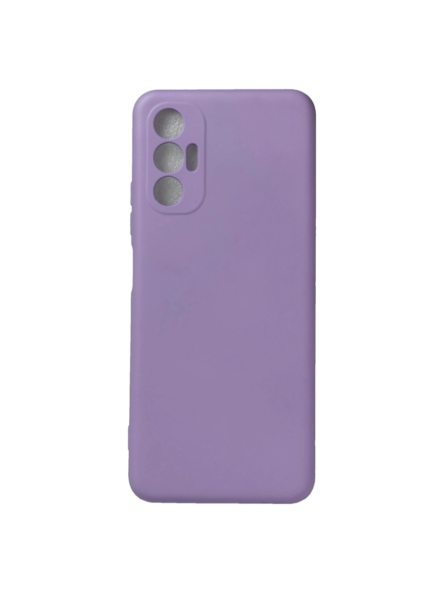 Плотный силиконовый чехол Soft-touch для Tecno Pova 3 светло-сиреневый Плотный силиконовый чехол Soft-touch для Tecno Pova 3 светло-сиреневый — изображение 1