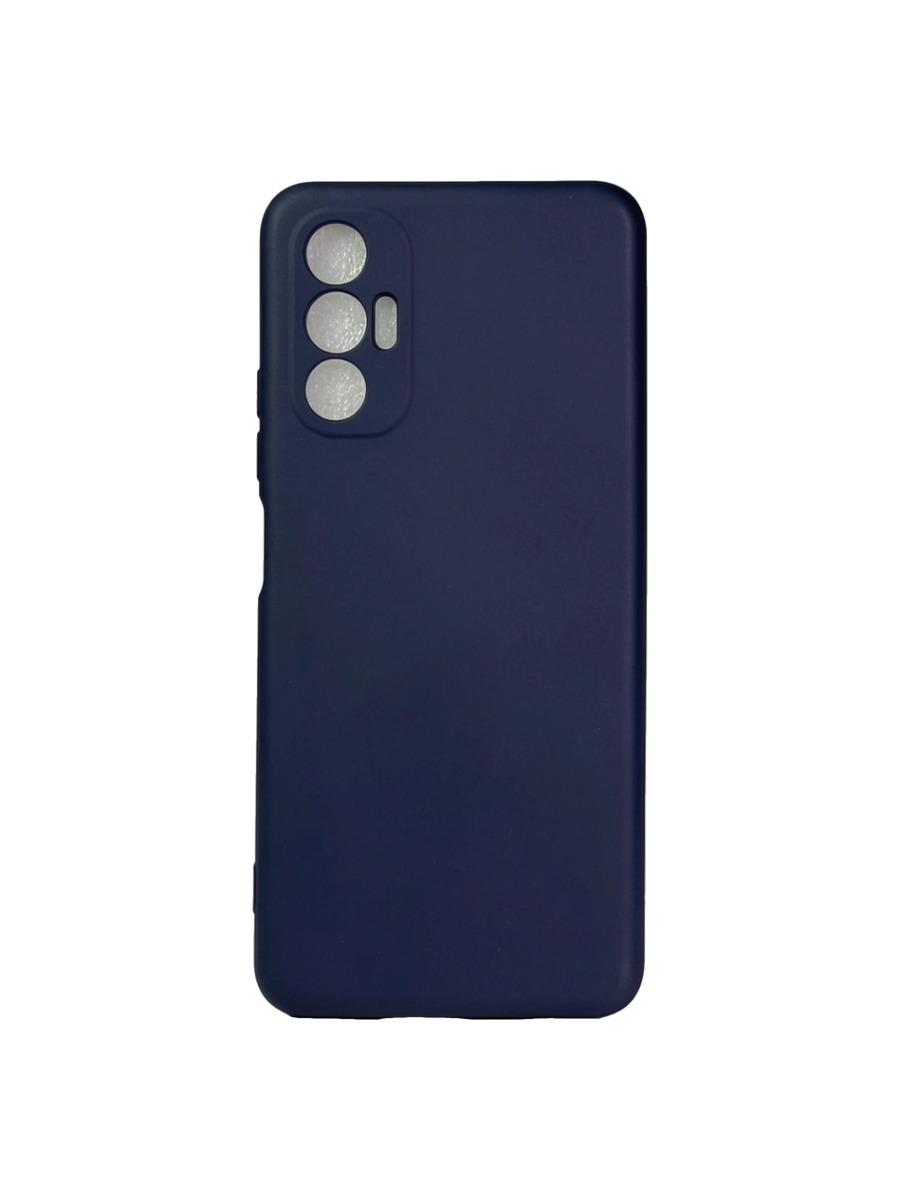Плотный силиконовый чехол Soft-touch для Tecno Pova 3 темно-синий Плотный силиконовый чехол Soft-touch для Tecno Pova 3 темно-синий — изображение 1