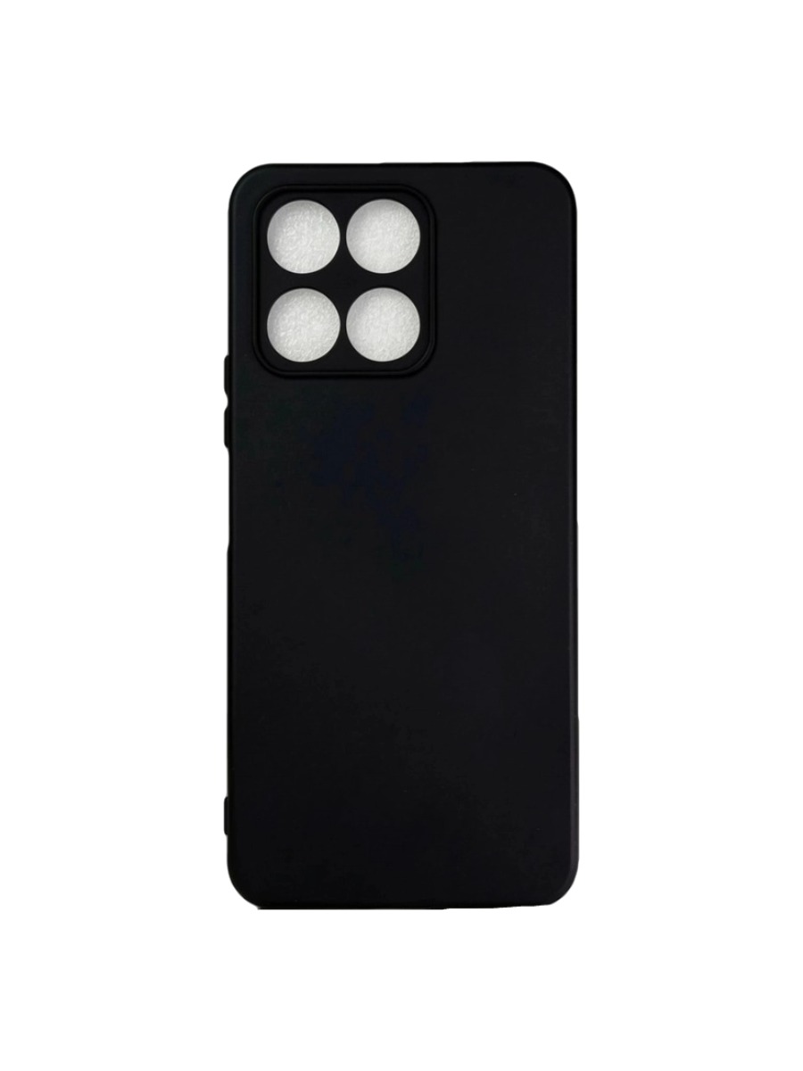 Плотный силиконовый чехол Soft-touch для Huawei Honor X6A черный Плотный силиконовый чехол Soft-touch для Huawei Honor X6 черный — изображение 1