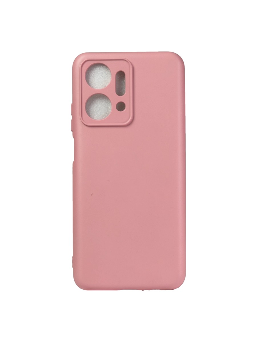 Плотный силиконовый чехол Soft-touch для Huawei Honor X7A нежно-розовый Плотный силиконовый чехол Soft-touch для Huawei Honor X7A нежно-розовый — изображение 1