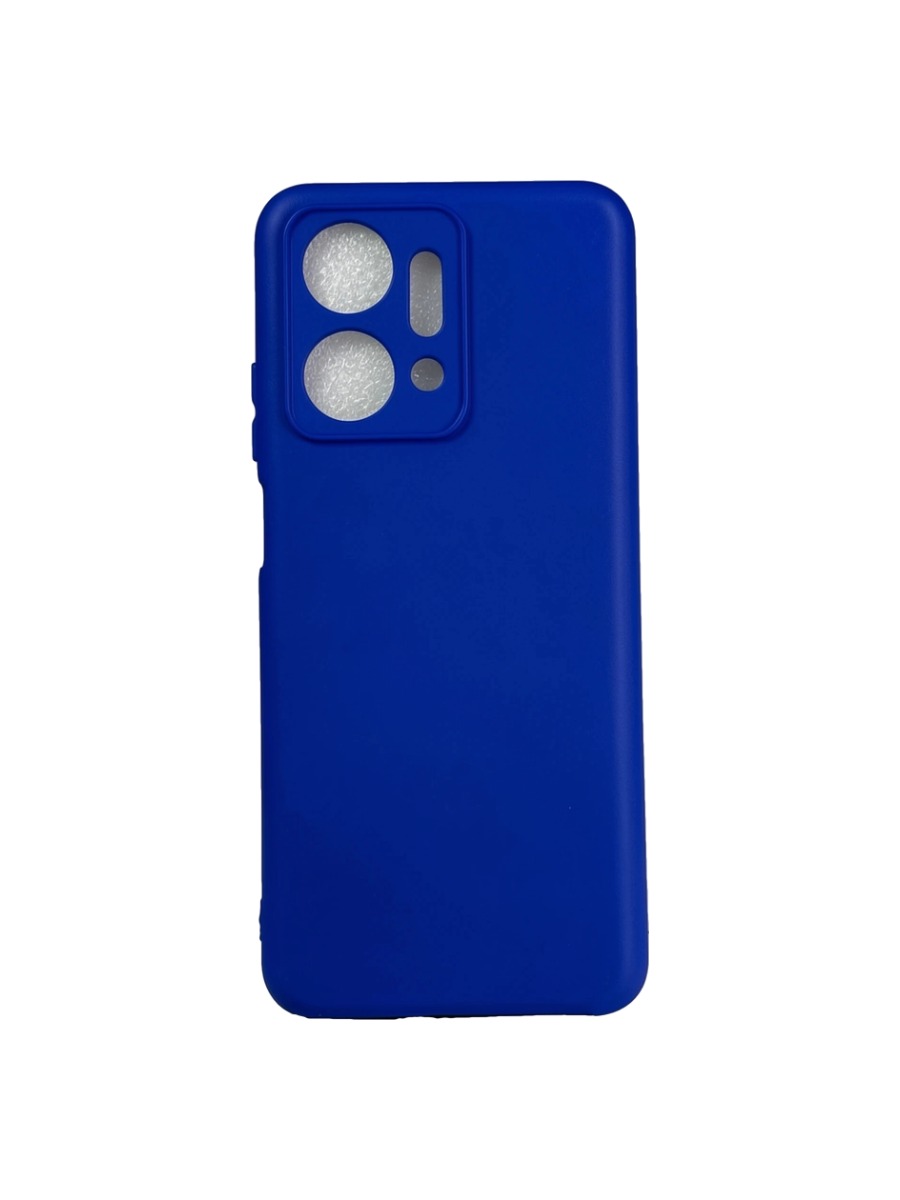 Плотный силиконовый чехол Soft-touch для Huawei Honor X7A синий Плотный силиконовый чехол Soft-touch для Huawei Honor X7A синий — изображение 1