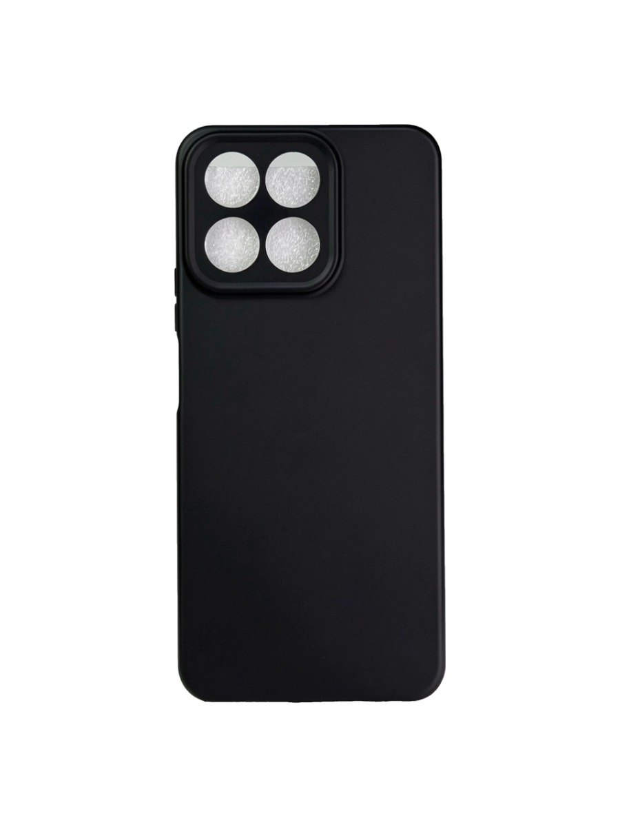 Плотный силиконовый чехол Soft-touch для Huawei Honor X7C черный Плотный силиконовый чехол Soft-touch для Huawei Honor X7C черный — изображение 1