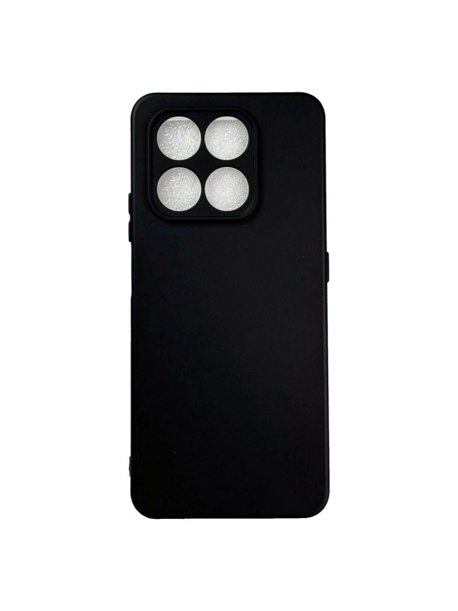 Плотный силиконовый чехол Soft-touch для Huawei Honor X7D черный Плотный силиконовый чехол Soft-touch для Huawei Honor X7D черный — изображение 1