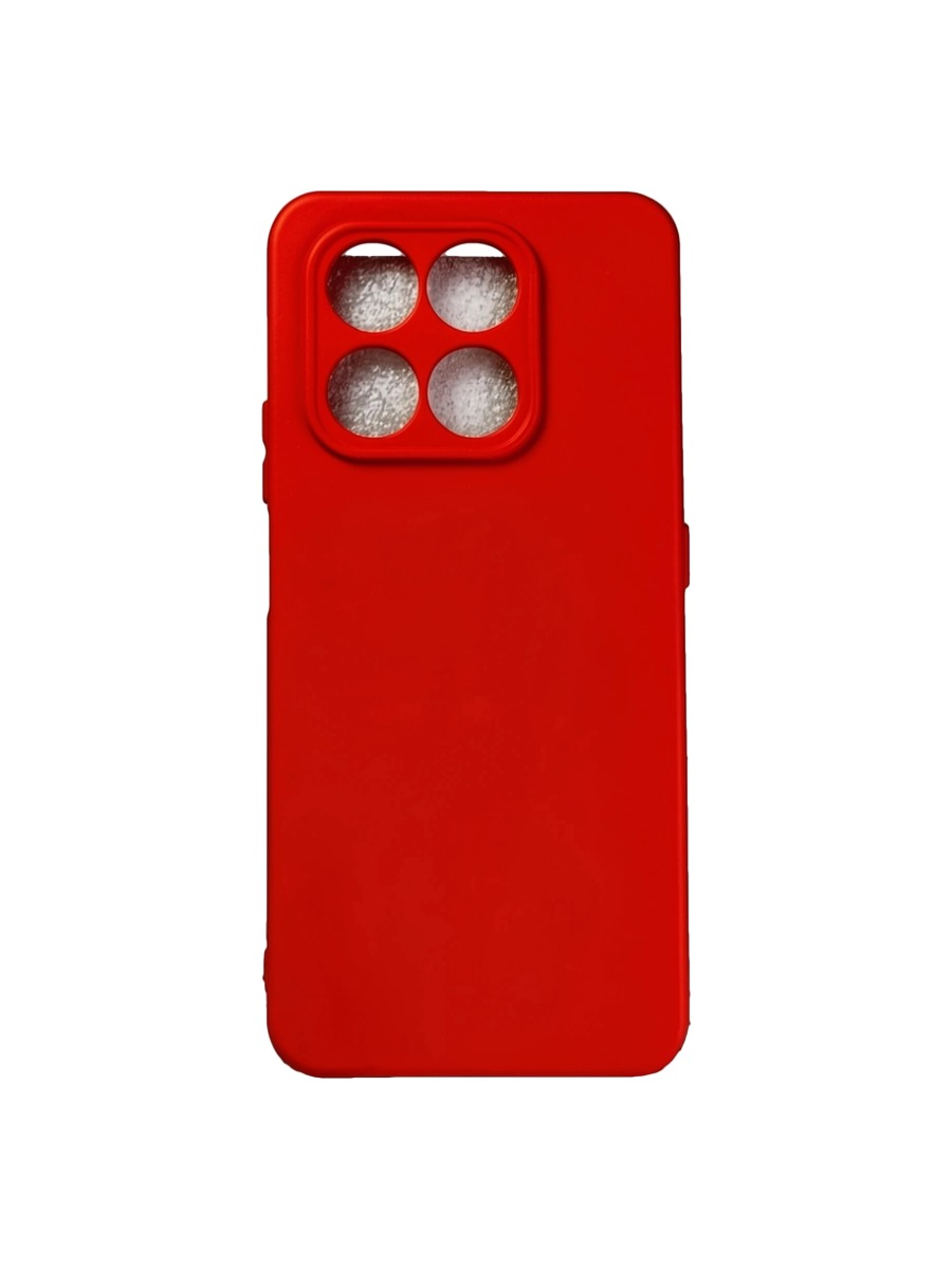 Плотный силиконовый чехол Soft-touch для Huawei Honor X7D красный Плотный силиконовый чехол Soft-touch для Huawei Honor X7D красный — изображение 1