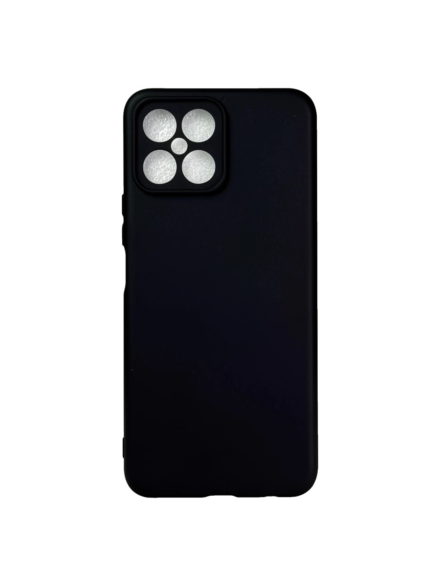 Плотный силиконовый чехол Soft-touch для Huawei Honor X8 черный Плотный силиконовый чехол Soft-touch для Huawei Honor X8 черный — изображение 1