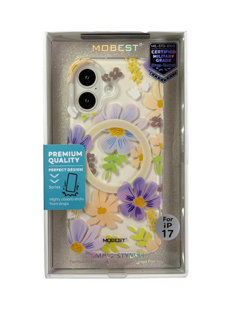 Чехол для iPhone 17 MagSafe Mobest MagSafe Kate Series Цветочки цветные Чехол для iPhone 17 MagSafe Mobest MagSafe Kate Series Цветочки цветные — изображение 1