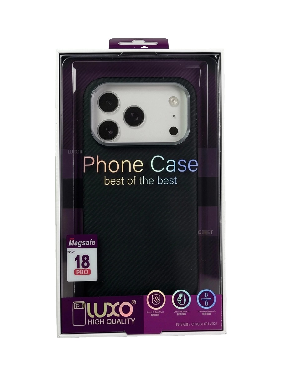 Чехол для телефона Carbon Luxo Life MagSafe iPhone 17 Pro Max:18 Pro Max J122 Черный Чехол для телефона Carbon Luxo Life MagSafe iPhone 17 Pro Max/18 Pro Max J122 Черный — изображение 1
