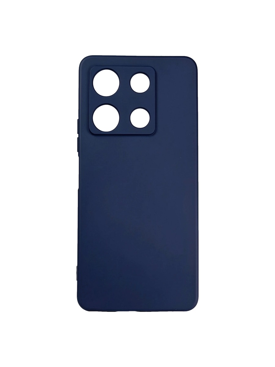 Плотный силиконовый чехол Soft-touch для Infinix Note 30 Pro темно-синий Плотный силиконовый чехол Soft-touch для Infinix Note 30 Pro темно-синий — изображение 1