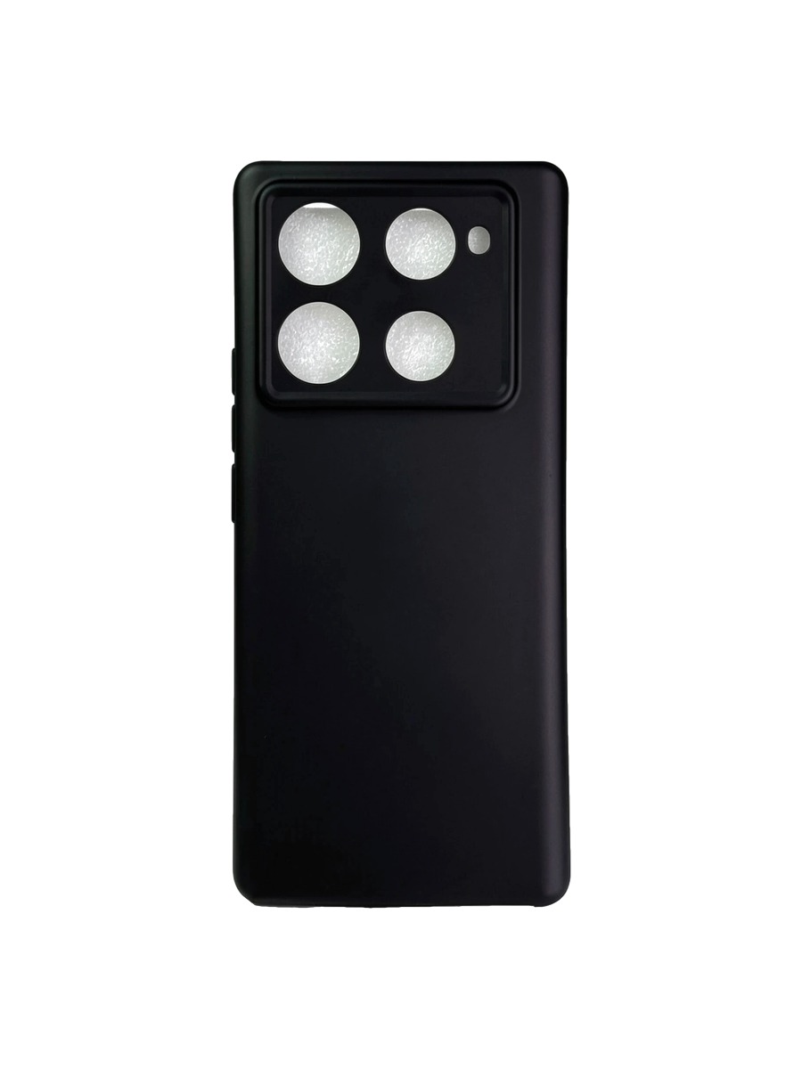 Плотный силиконовый чехол Soft-touch для Infinix Note 40 Pro:Note 40 Pro Plus черный Плотный силиконовый чехол Soft-touch для Infinix Note 40 Pro/Note 40 Pro Plus черный — изображение 1