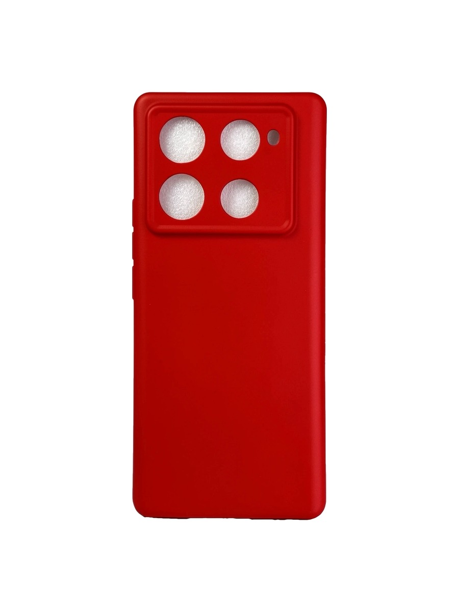 Плотный силиконовый чехол Soft-touch для Infinix Note 40 Pro:Note 40 Pro Plus красный Плотный силиконовый чехол Soft-touch для Infinix Note 40 Pro/Note 40 Pro Plus красный — изображение 1