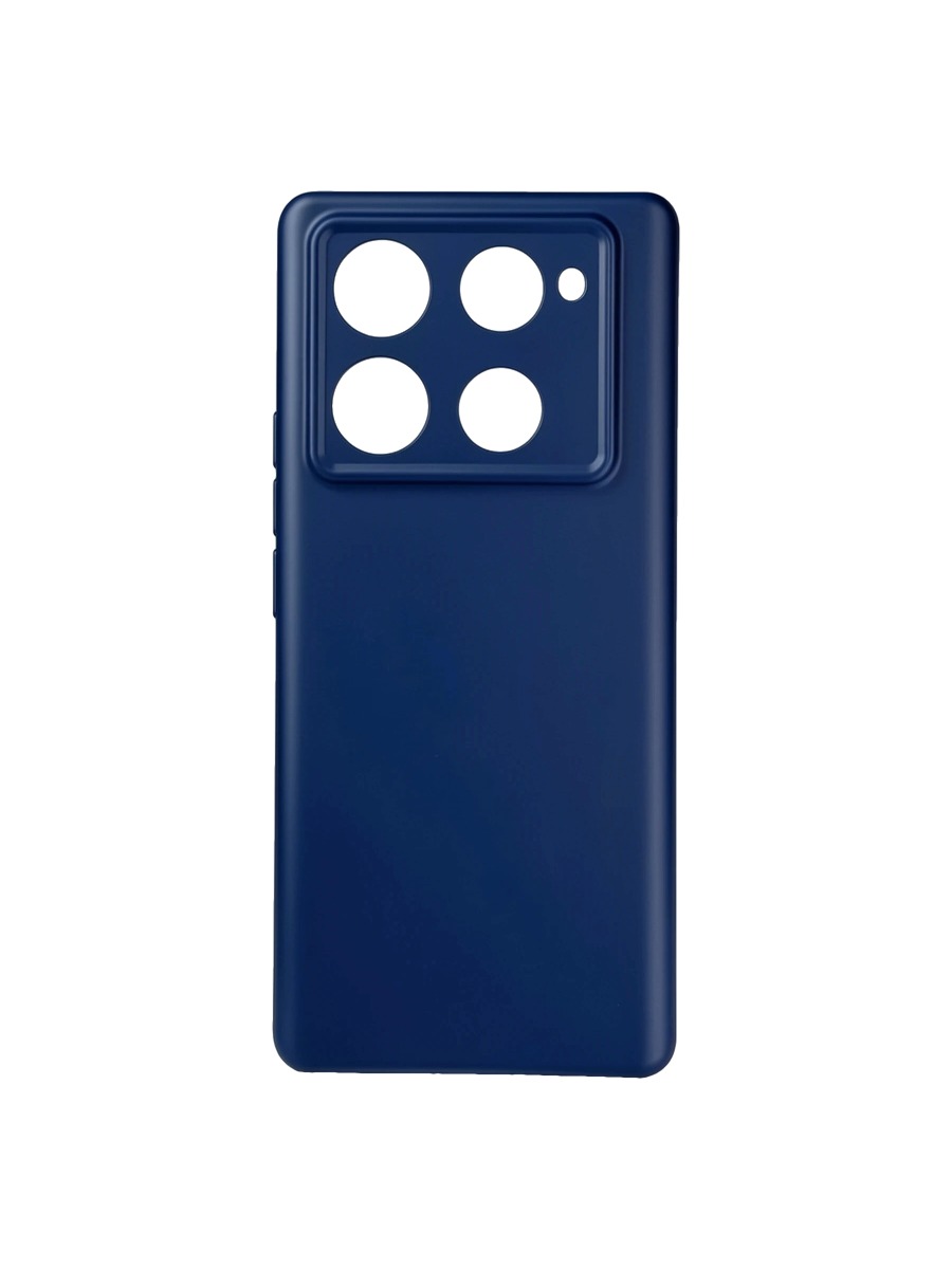 Плотный силиконовый чехол Soft-touch для Infinix Note 40 Pro:Note 40 Pro Plus темно-синий Плотный силиконовый чехол Soft-touch для Infinix Note 40 Pro/Note 40 Pro Plus темно-синий — изображение 1