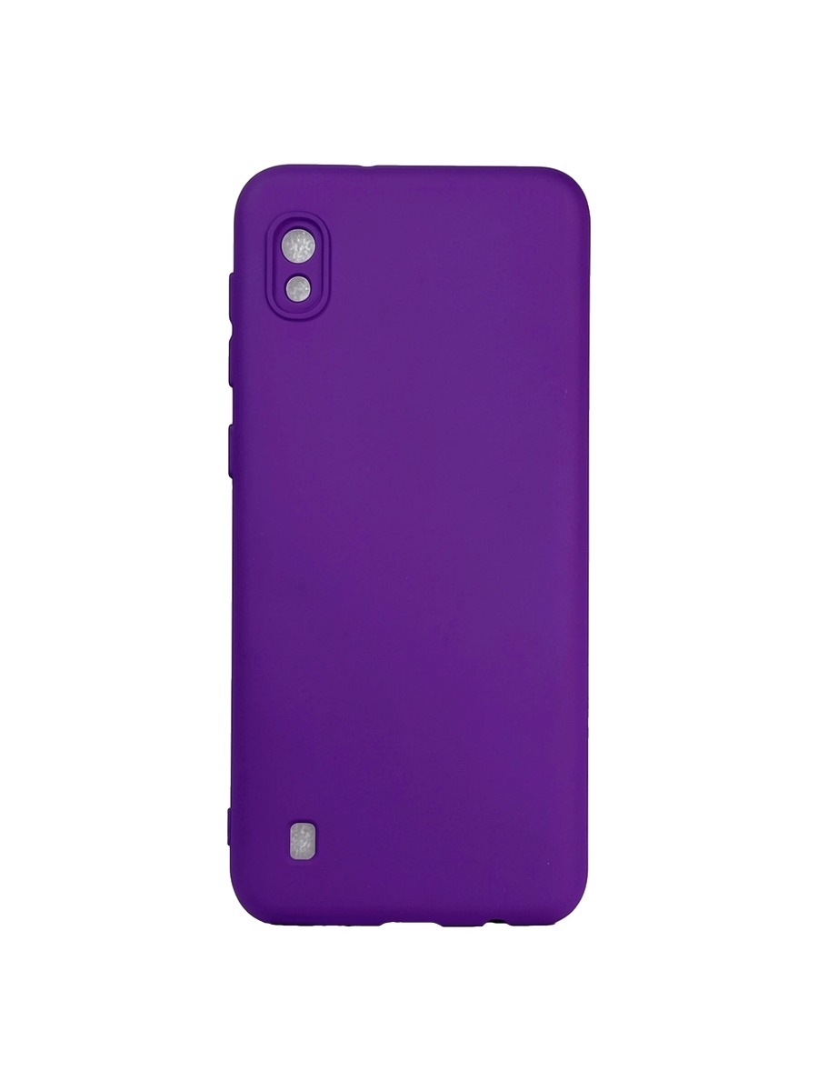Плотный силиконовый чехол Soft-touch для Samsung Galaxy A10 фиолетовый Плотный силиконовый чехол Soft-touch для Samsung Galaxy A10 фиолетовый — изображение 1