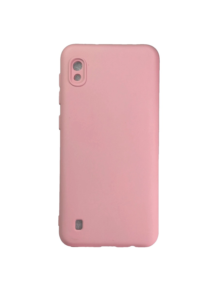 Плотный силиконовый чехол Soft-touch для Samsung Galaxy A10 нежно-розовый Плотный силиконовый чехол Soft-touch для Samsung Galaxy A10 нежно-розовый — изображение 1