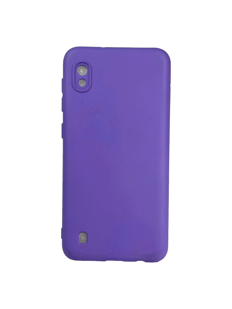Плотный силиконовый чехол Soft-touch для Samsung Galaxy A10 сиреневый Плотный силиконовый чехол Soft-touch для Samsung Galaxy A10 сиреневый — изображение 1