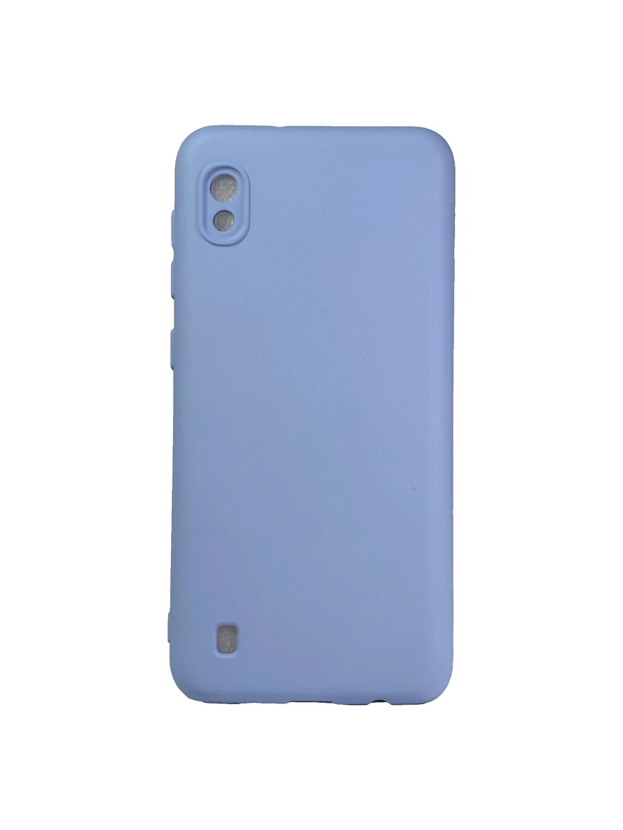 Плотный силиконовый чехол Soft-touch для Samsung Galaxy A10 светло-голубой Плотный силиконовый чехол Soft-touch для Samsung Galaxy A10 светло-голубой — изображение 1