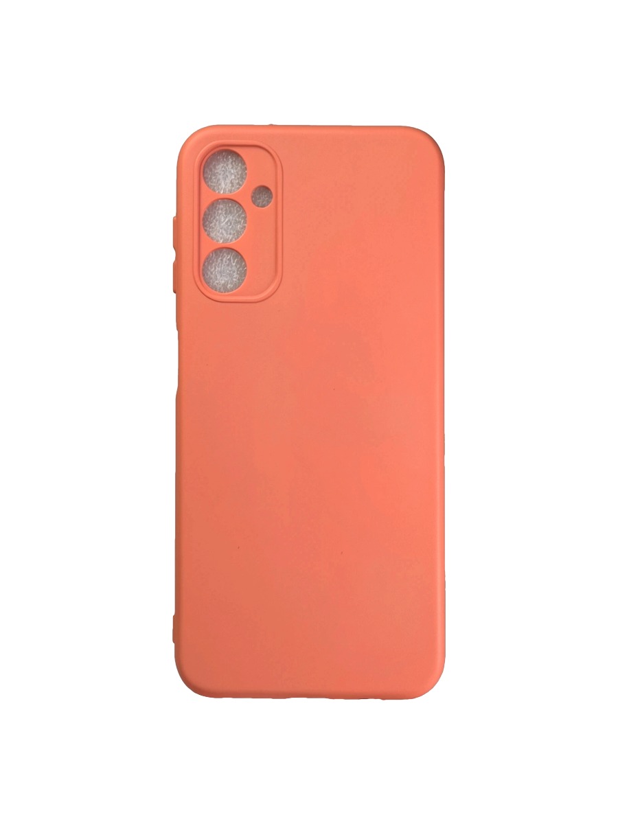 Плотный силиконовый чехол Soft-touch для Samsung Galaxy A14 персиковый Плотный силиконовый чехол Soft-touch для Samsung Galaxy A14 персиковый — изображение 1