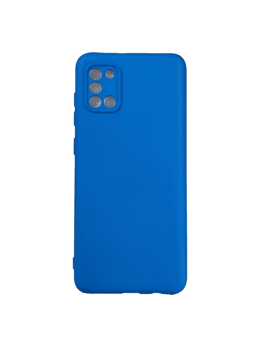 Плотный силиконовый чехол Soft-touch для Samsung Galaxy A31 голубой Плотный силиконовый чехол Soft-touch для Samsung Galaxy A31 голубой — изображение 1
