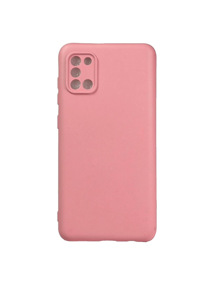 Плотный силиконовый чехол Soft-touch для Samsung Galaxy A31 нежно-розовый Плотный силиконовый чехол Soft-touch для Samsung Galaxy A31 нежно-розовый — изображение 1