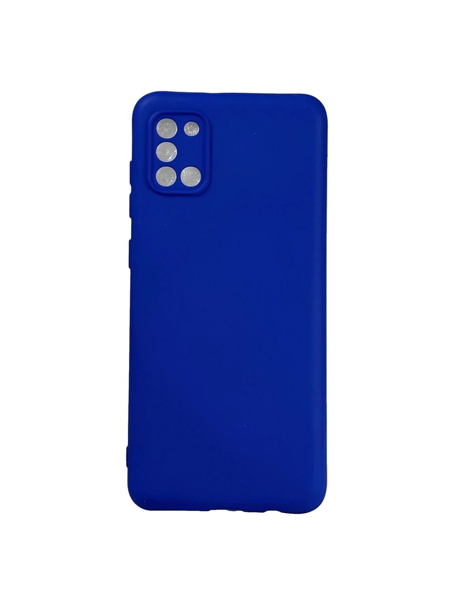Плотный силиконовый чехол Soft-touch для Samsung Galaxy A31 синий Плотный силиконовый чехол Soft-touch для Samsung Galaxy A31 синий — изображение 1