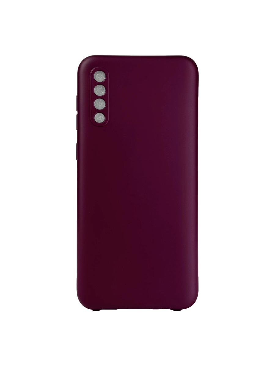 Плотный силиконовый чехол Soft-touch для Samsung Galaxy A50 бордовый Плотный силиконовый чехол Soft-touch для Samsung Galaxy A50 бордовый — изображение 1
