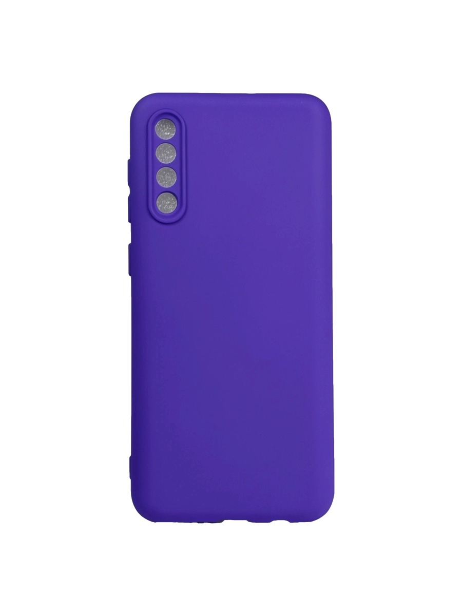 Плотный силиконовый чехол Soft-touch для Samsung Galaxy A50 фиолетовый Плотный силиконовый чехол Soft-touch для Samsung Galaxy A50 фиолетовый — изображение 1