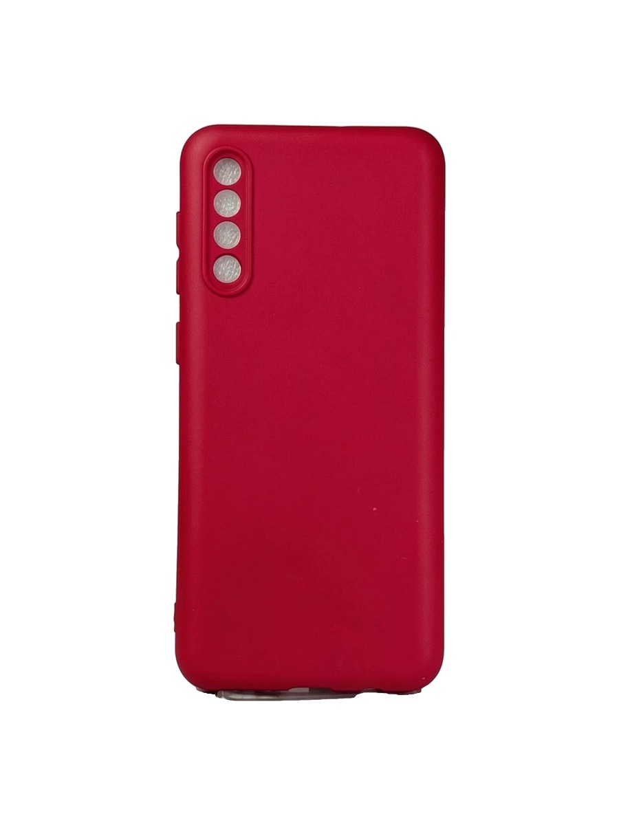 Плотный силиконовый чехол Soft-touch для Samsung Galaxy A50 малиновый Плотный силиконовый чехол Soft-touch для Samsung Galaxy A50 малиновый — изображение 1