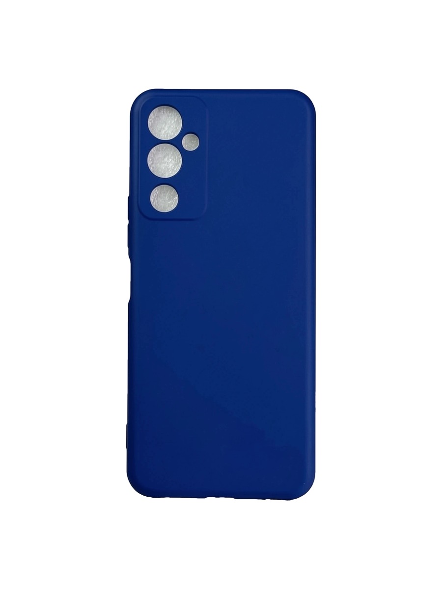 Плотный силиконовый чехол Soft-touch для Tecno Pova 4 синий Плотный силиконовый чехол Soft-touch для Tecno Pova 4 синий — изображение 1
