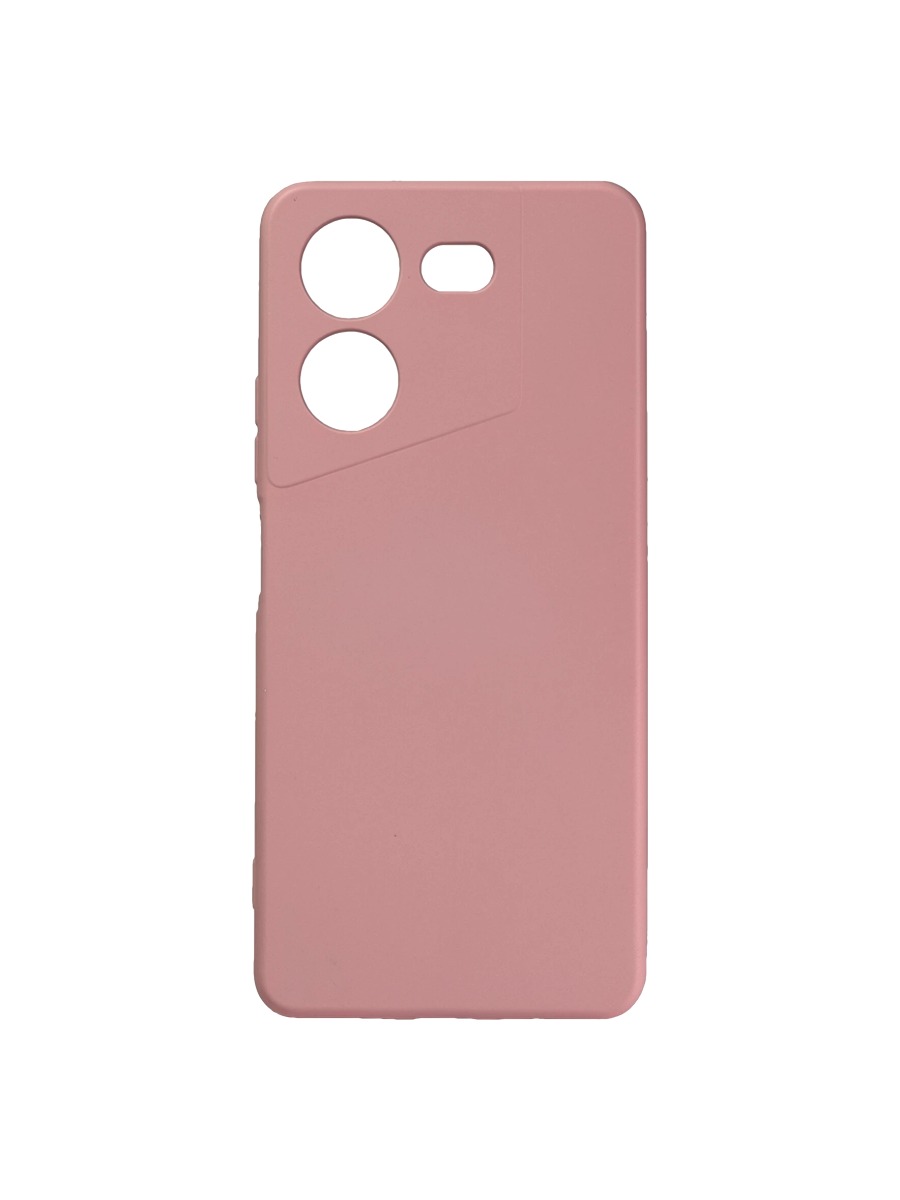 Плотный силиконовый чехол Soft-touch для Tecno Pova 5 нежно-розовый Плотный силиконовый чехол Soft-touch для Tecno Pova 5 нежно-розовый — изображение 1