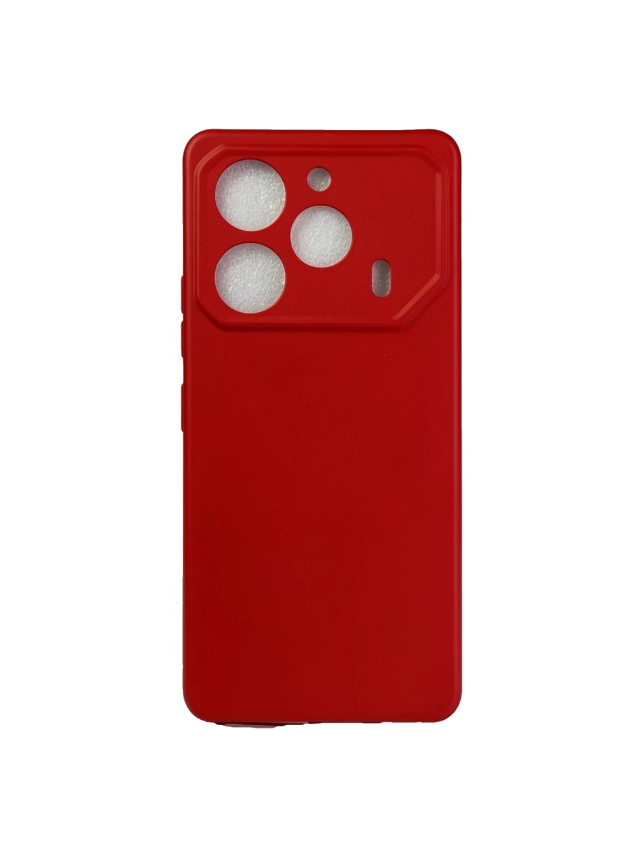 Плотный силиконовый чехол Soft-touch для Tecno Pova 6 Pro красный Плотный силиконовый чехол Soft-touch для Tecno Pova 6 Pro красный — изображение 1