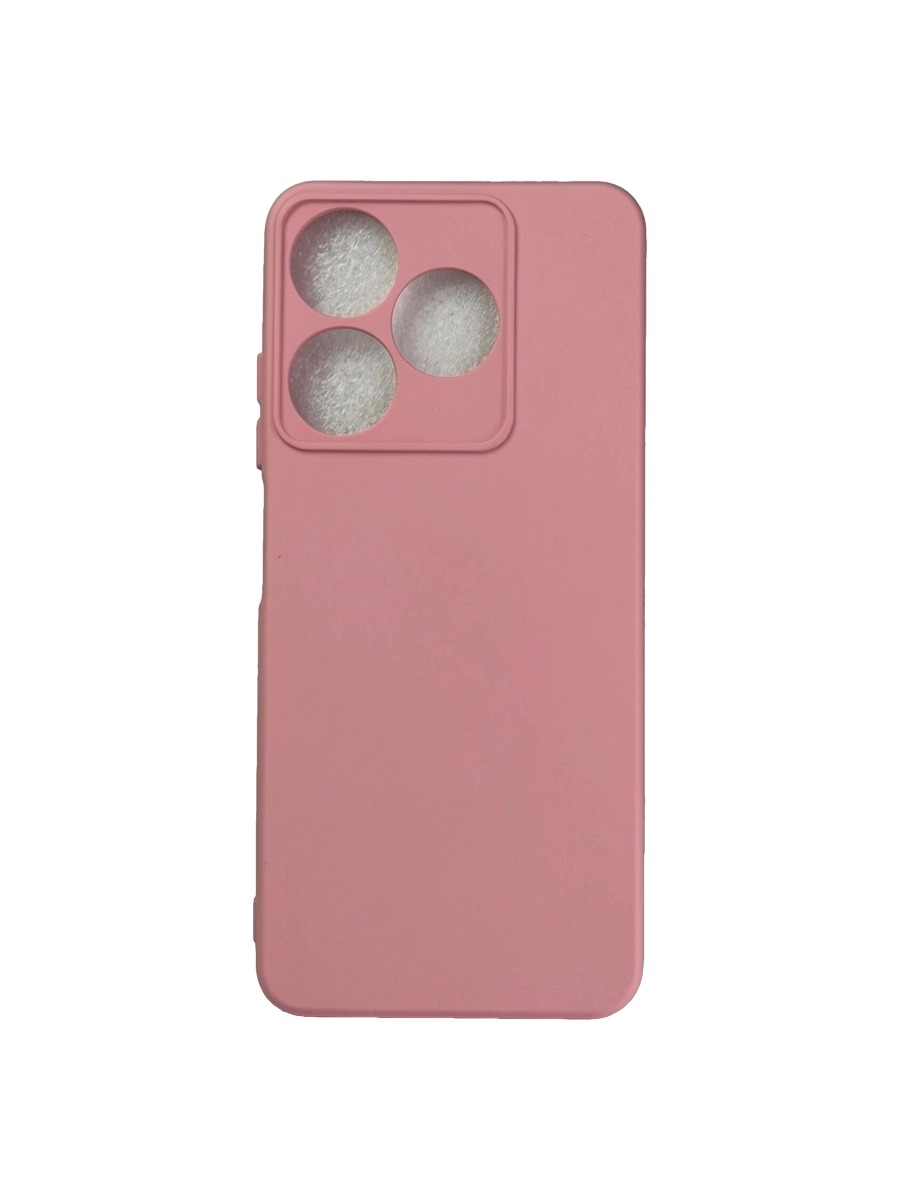 Плотный силиконовый чехол Soft-touch для Tecno Spark 10 нежно-розовый Плотный силиконовый чехол Soft-touch для Tecno Spark 10 нежно-розовый — изображение 1