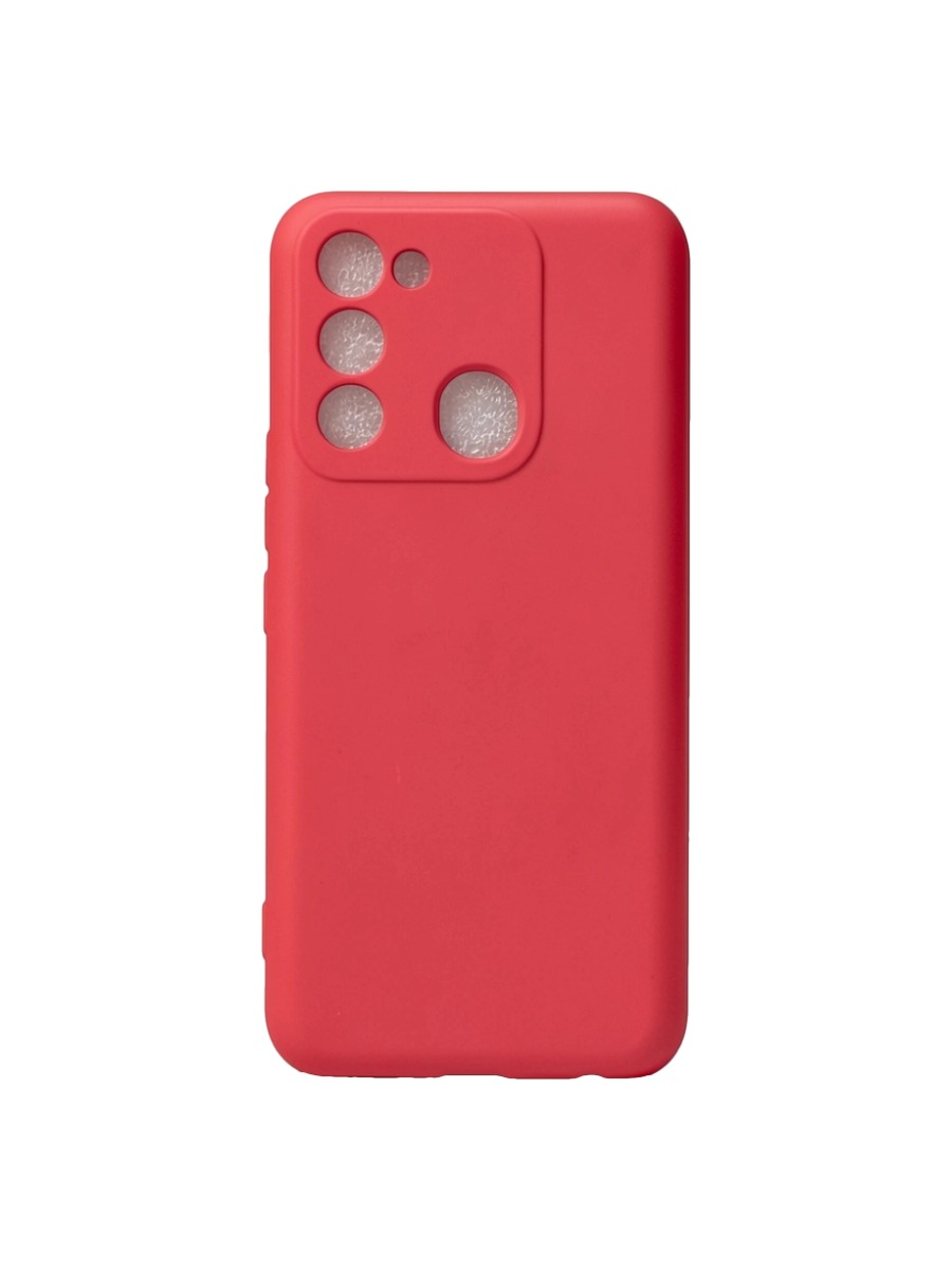 Плотный силиконовый чехол Soft-touch для Tecno Spark 8C:Go 2022 кораловый Плотный силиконовый чехол Soft-touch для Tecno Spark 8C/Go 2022 кораловый — изображение 1