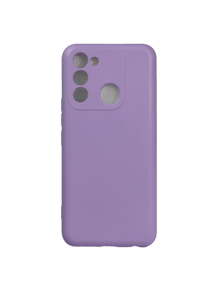 Плотный силиконовый чехол Soft-touch для Tecno Spark 8C:Go 2022 сиреневый Плотный силиконовый чехол Soft-touch для Tecno Spark 8C/Go 2022 сиреневый — изображение 1