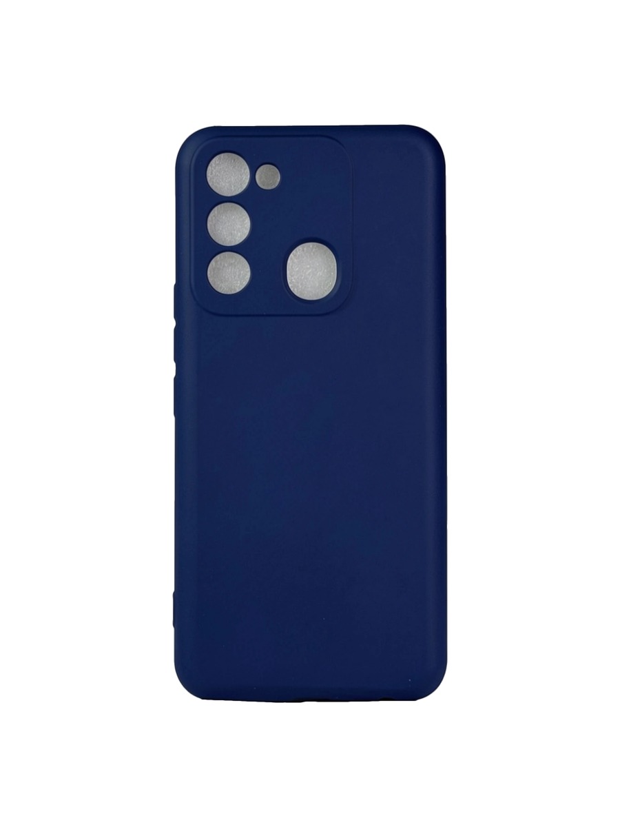 Плотный силиконовый чехол Soft-touch для Tecno Spark 8C:Go 2022 темно-синий Плотный силиконовый чехол Soft-touch для Tecno Spark 8C/Go 2022 темно-синий — изображение 1