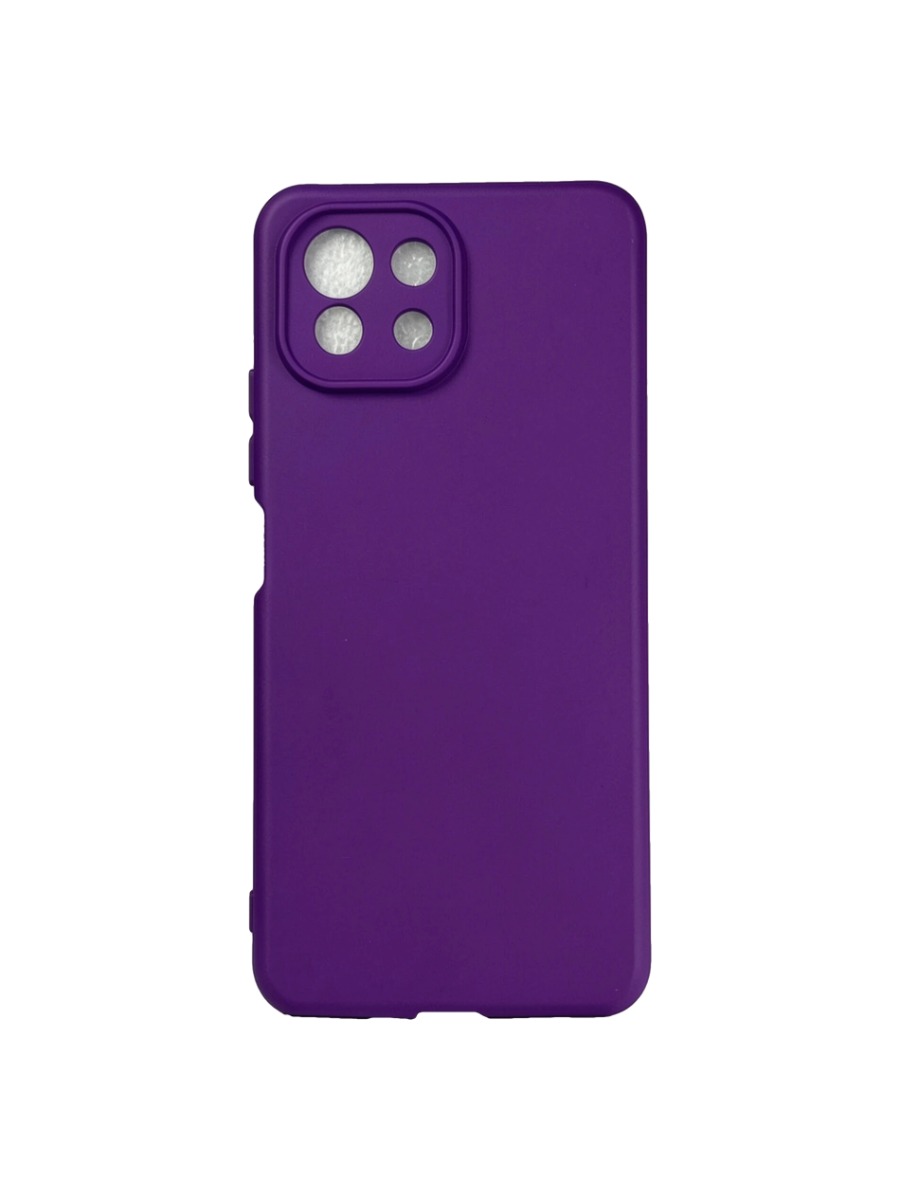 Плотный силиконовый чехол Soft-touch для Xiaomi 11 Lite фиолетовый Плотный силиконовый чехол Soft-touch для Xiaomi 11 Lite фиолетовый — изображение 1