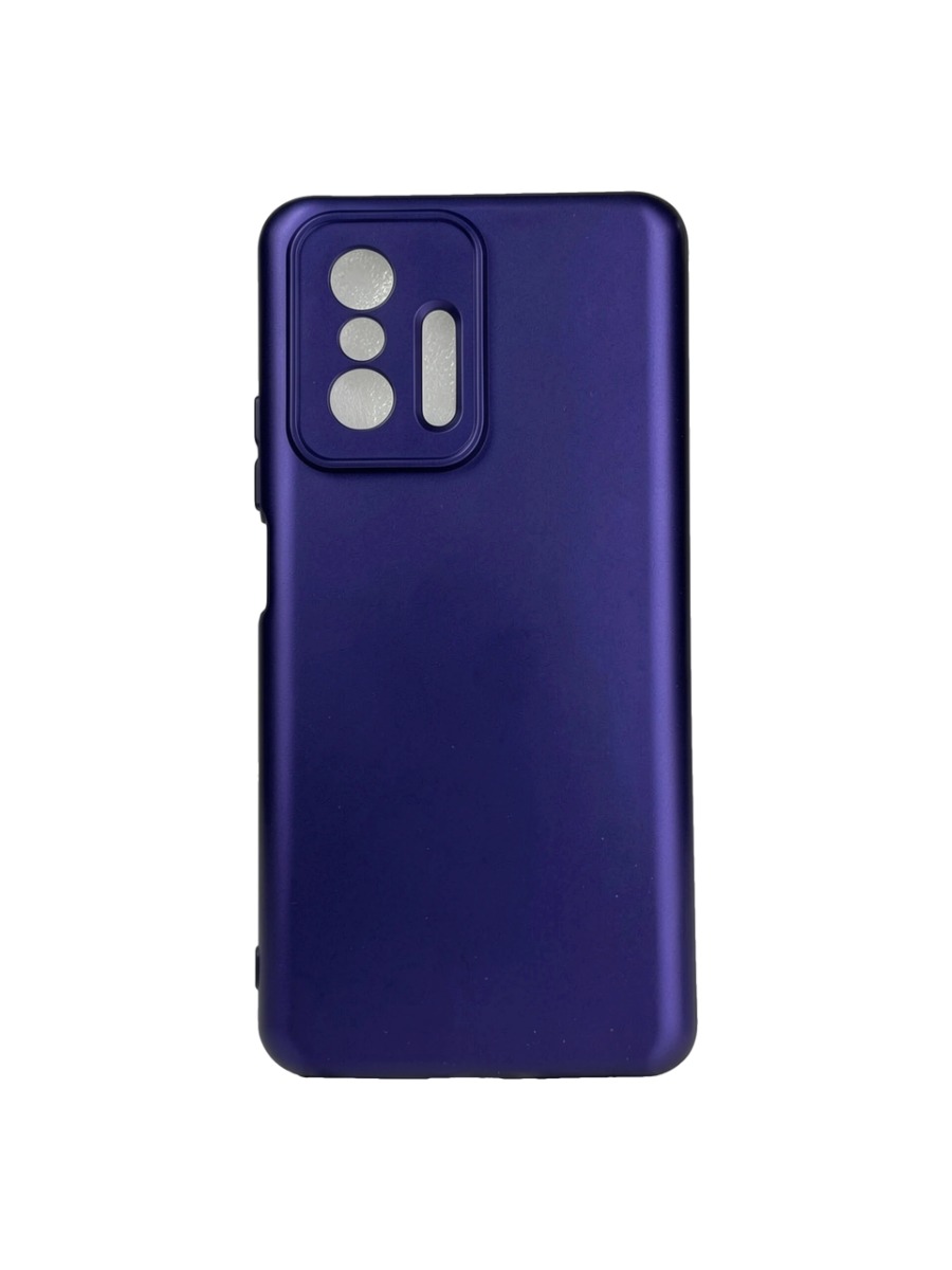 Плотный силиконовый чехол Soft-touch для Xiaomi 11T темно-фиолетовый Плотный силиконовый чехол Soft-touch для Xiaomi 11T темно-фиолетовый — изображение 1