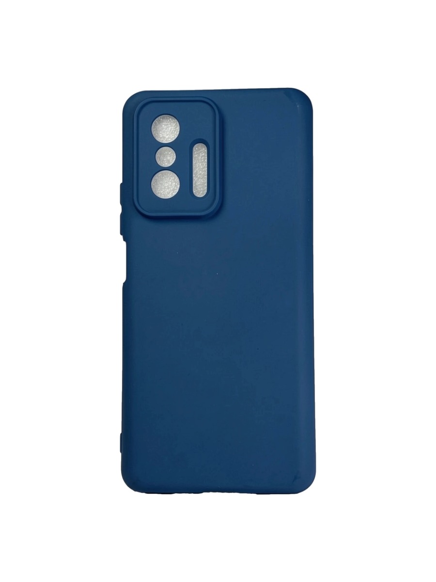 Плотный силиконовый чехол Soft-touch для Xiaomi 11T темно-синий 2 Плотный силиконовый чехол Soft-touch для Xiaomi 11T темно-синий — изображение 1