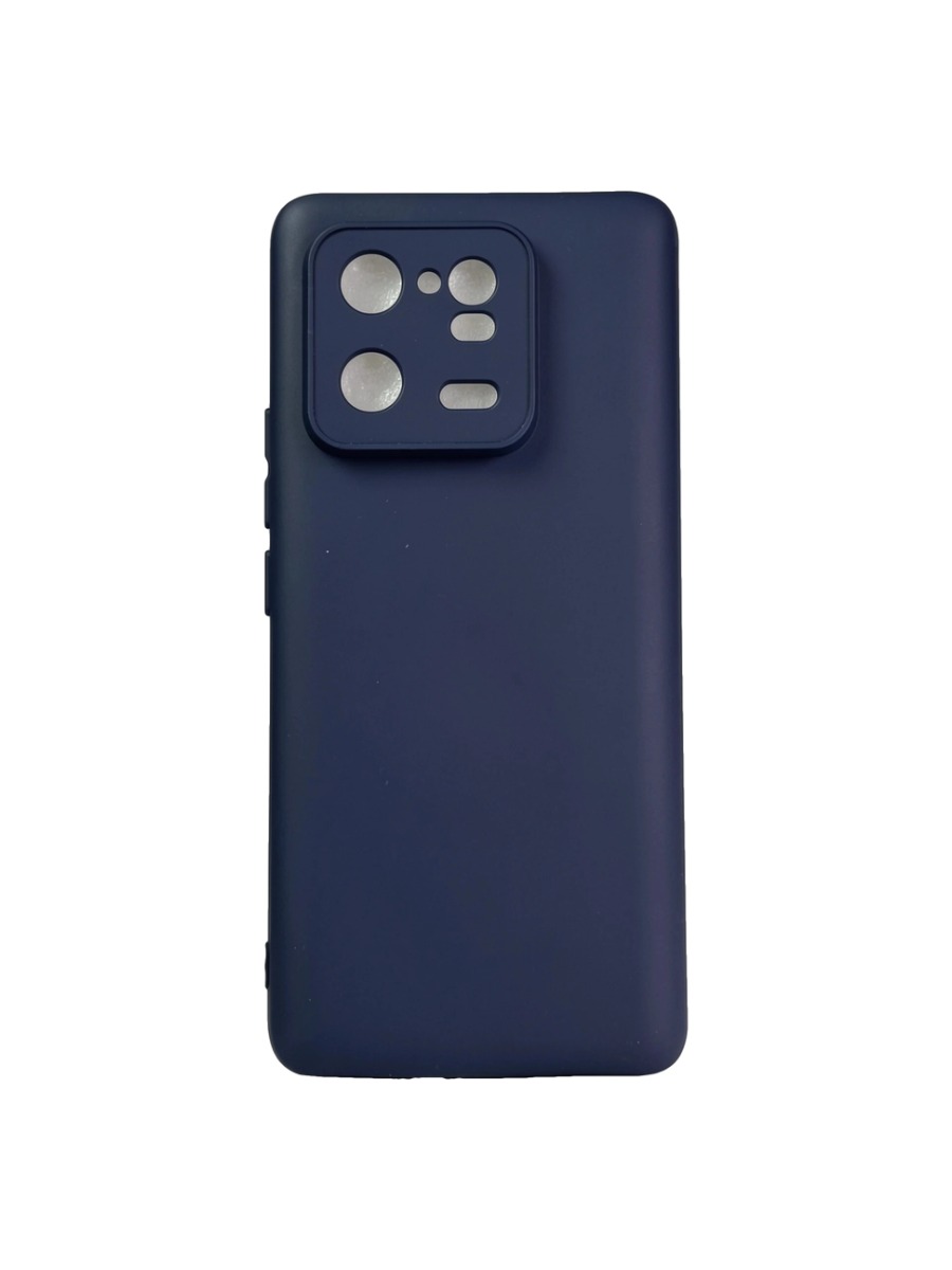 Плотный силиконовый чехол Soft-touch для Xiaomi 13 Pro темно-синий Плотный силиконовый чехол Soft-touch для Xiaomi 13 Pro темно-синий — изображение 1