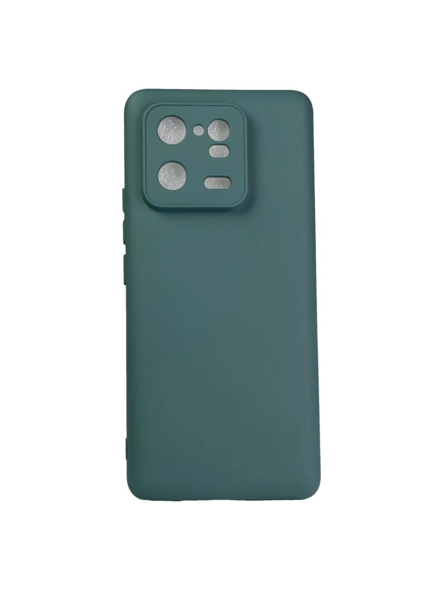 Плотный силиконовый чехол Soft-touch для Xiaomi 13 Pro темно-зеленый Плотный силиконовый чехол Soft-touch для Xiaomi 13 Pro темно-зеленый — изображение 1
