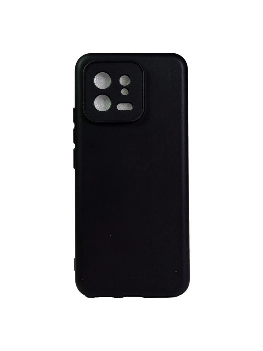 Плотный силиконовый чехол Soft-touch для Xiaomi 13 черный Плотный силиконовый чехол Soft-touch для Xiaomi 13 черный — изображение 1